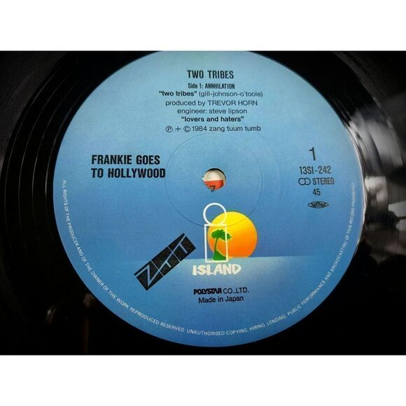 VG+(+)Vinyl Record Frankie Goes To Hollywood TWO TRIBES 1984 JAPANESE PRESS - Picture 10 of 12
